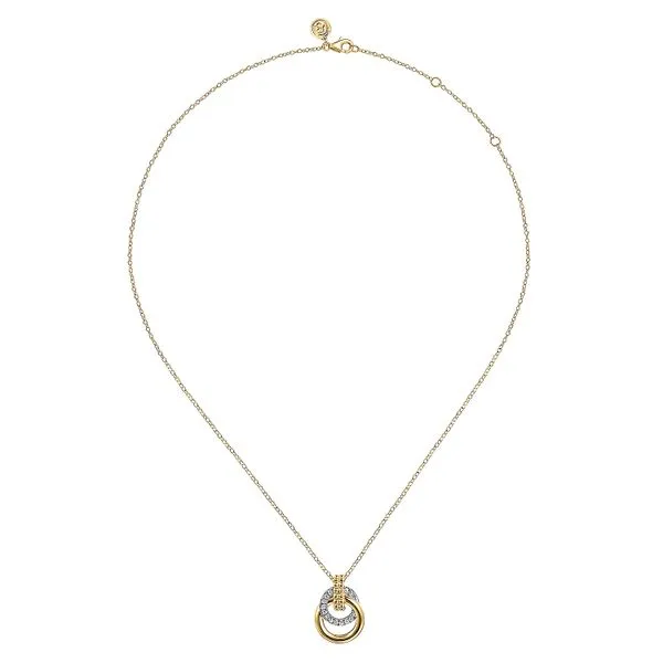 14K White & Yellow Gold Bujukan Diamond Pendant Necklace Image 2 Koerbers Fine Jewelry Inc New Albany, IN