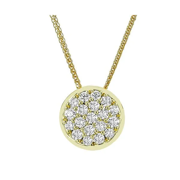 18K Yellow Gold Diamond Pendant Necklace Koerbers Fine Jewelry Inc New Albany, IN