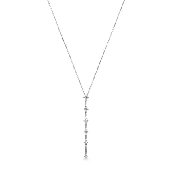 18K White Gold Diamond Drop Necklace Koerbers Fine Jewelry Inc New Albany, IN
