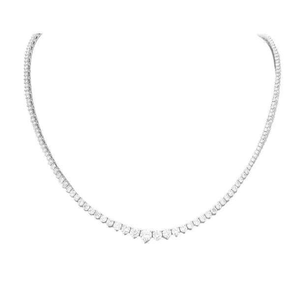 14K White Gold Diamond Tennis Necklace Koerbers Fine Jewelry Inc New Albany, IN