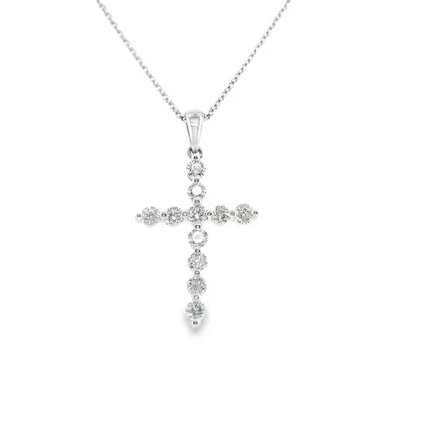 14K White Gold Diamond Cross Pendant 0.55 CTW Koerbers Fine Jewelry Inc New Albany, IN