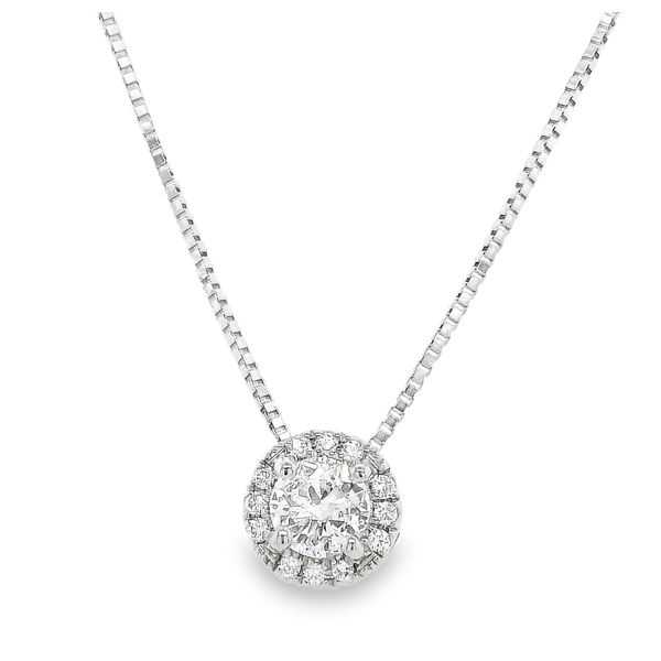 14K White Gold Diamond Pendant Necklace 0.05 CTW Koerbers Fine Jewelry Inc New Albany, IN