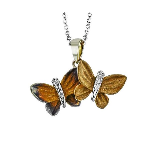 18K Yellow Gold Butterfly Pendant Koerbers Fine Jewelry Inc New Albany, IN