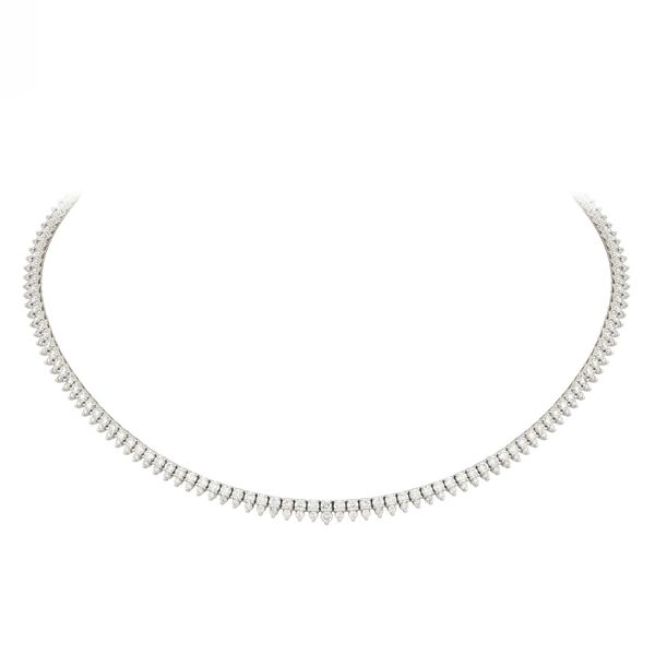 18K White Gold Diamond Tennis Necklace 5 CTW Koerbers Fine Jewelry Inc New Albany, IN