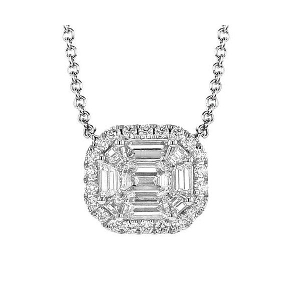 18K White Gold Diamond Necklace Koerbers Fine Jewelry Inc New Albany, IN