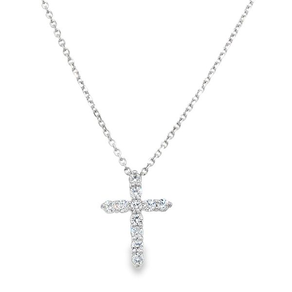 14K White Gold Diamond Cross Necklace 0.24 CTW Koerbers Fine Jewelry Inc New Albany, IN