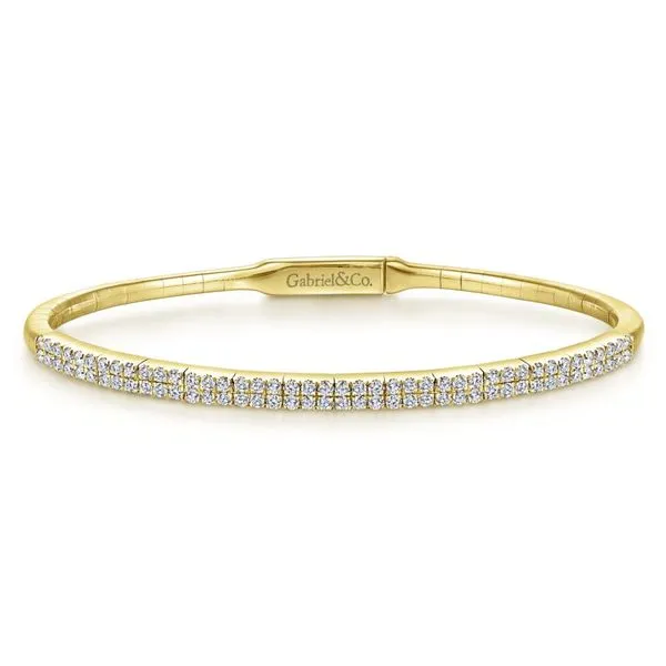 14K Yellow Gold Diamond Fashion Bangle Koerbers Fine Jewelry Inc New Albany, IN