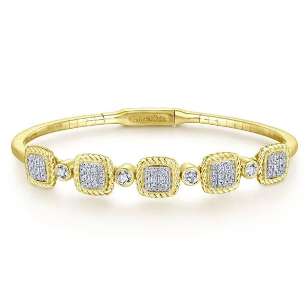 14K Yellow Gold Diamond Fashion Bangle Koerbers Fine Jewelry Inc New Albany, IN