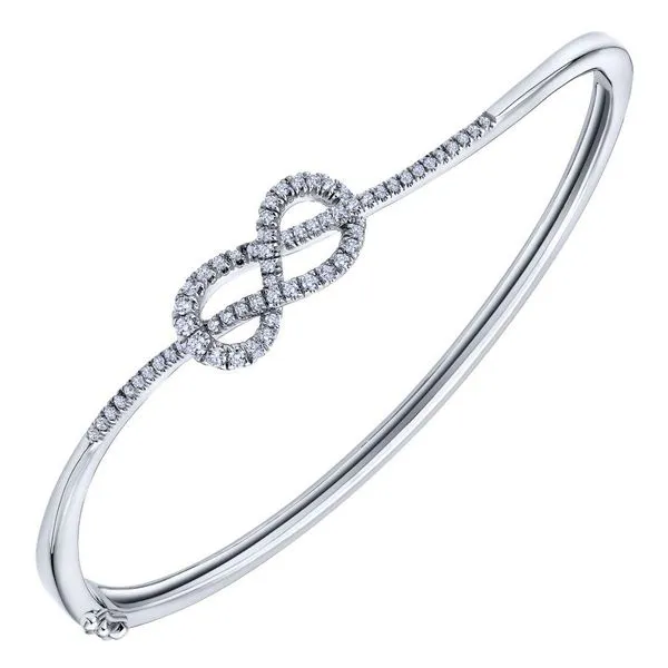 14K White Gold Diamond Fashion Bangle Image 2 Koerbers Fine Jewelry Inc New Albany, IN