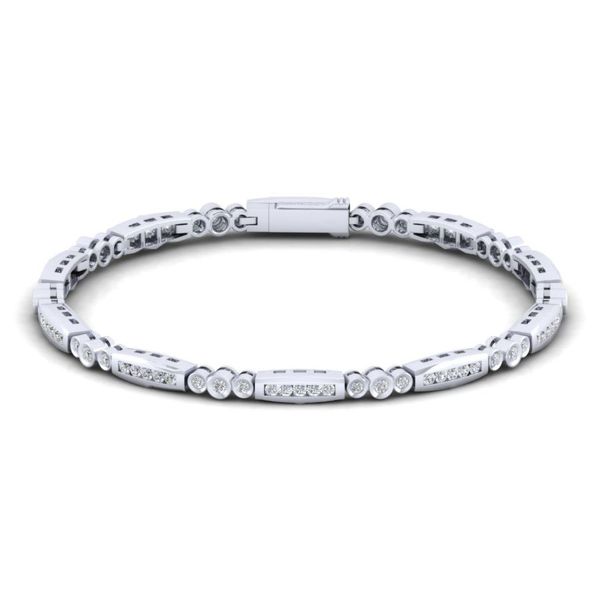 14K White Gold Diamond Chain Fashion Bracelet Koerbers Fine Jewelry Inc New Albany, IN