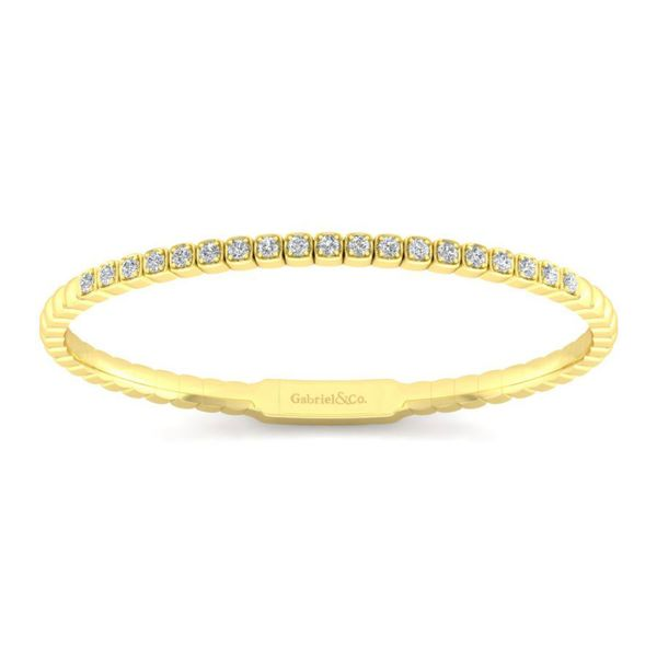 14K Yellow Gold Diamond Fashion Bangle Koerbers Fine Jewelry Inc New Albany, IN