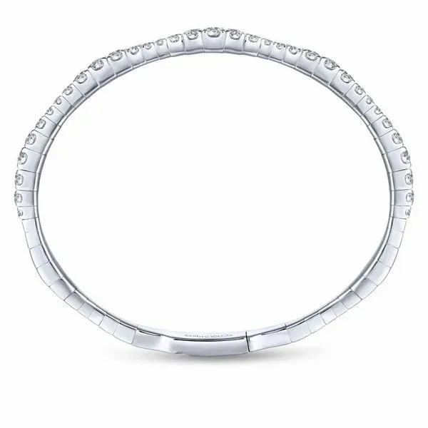 14K White Gold Diamond Fashion Bangle Image 3 Koerbers Fine Jewelry Inc New Albany, IN