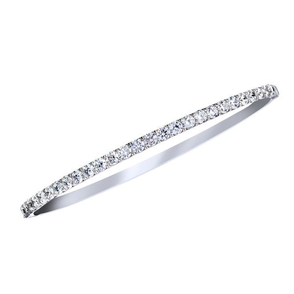 18K White Gold Diamond Bangle Bracelet Koerbers Fine Jewelry Inc New Albany, IN