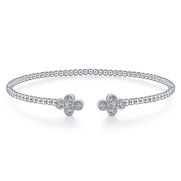 14K White Gold Diamond Motifs Bangle Koerbers Fine Jewelry Inc New Albany, IN