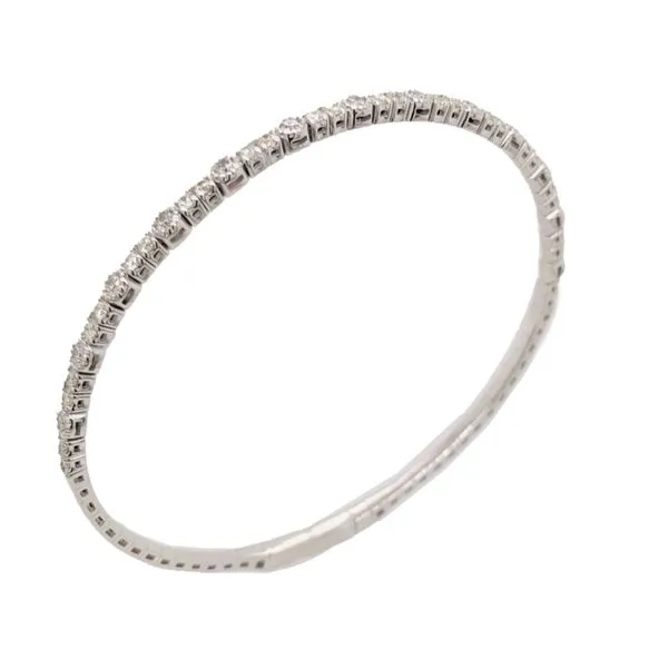 14K White Gold Diamond Bangle Koerbers Fine Jewelry Inc New Albany, IN