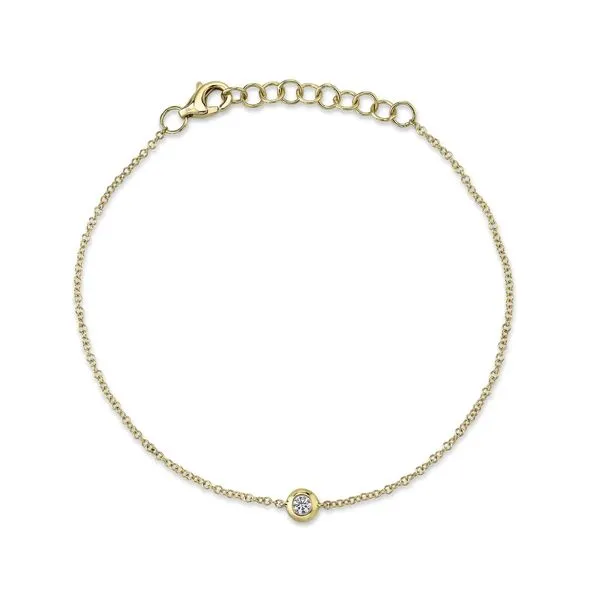 14K Yellow Gold Diamond Bezel Bracelet Koerbers Fine Jewelry Inc New Albany, IN
