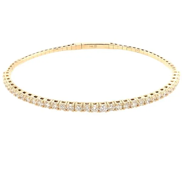14K Yellow Gold Diamond Bangle Bracelet Koerbers Fine Jewelry Inc New Albany, IN