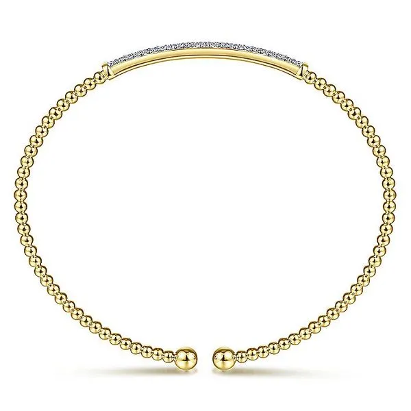 14K Yellow Gold Diamond Fashion Bangle Image 2 Koerbers Fine Jewelry Inc New Albany, IN