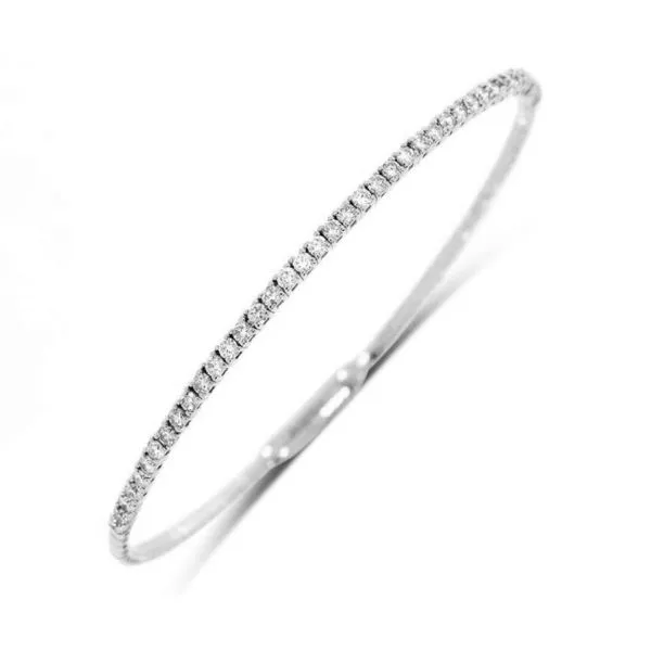 14K White Gold Diamond Bangle Bracelet Koerbers Fine Jewelry Inc New Albany, IN