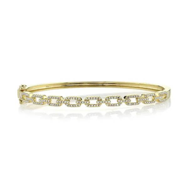 14K Yellow Gold Diamond Link Bangle Bracelet Koerbers Fine Jewelry Inc New Albany, IN