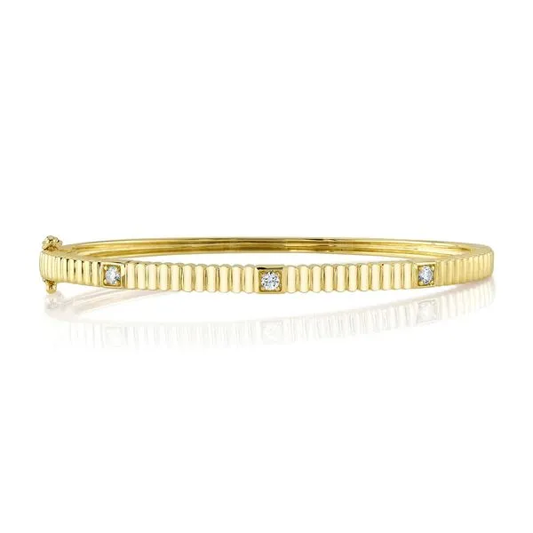 14K Yellow Gold Diamond Bangle Bracelet Koerbers Fine Jewelry Inc New Albany, IN