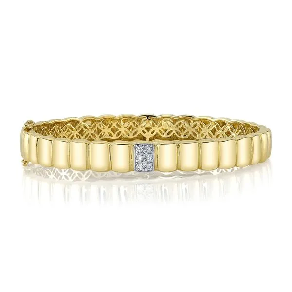 14K Yellow Gold Diamond Bangle Bracelet Koerbers Fine Jewelry Inc New Albany, IN