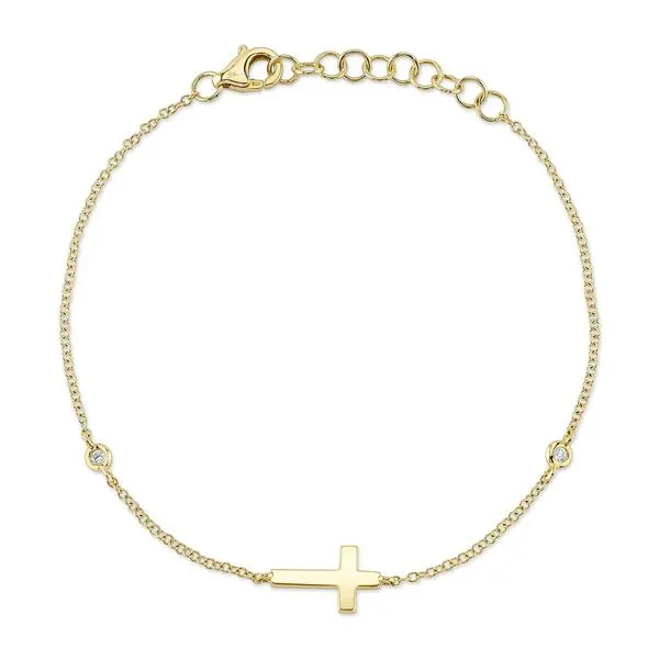 14K Yellow Gold Cross Bracelet Koerbers Fine Jewelry Inc New Albany, IN