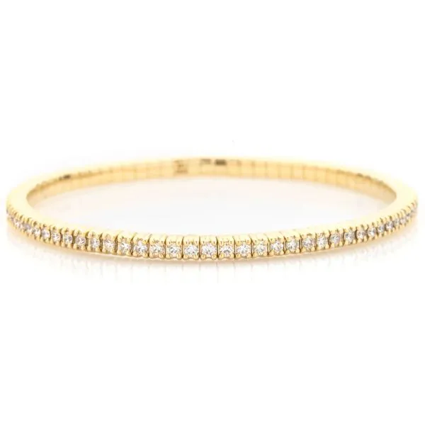 14K Yellow Gold Stretchy Tennis Diamond Bracelet Koerbers Fine Jewelry Inc New Albany, IN