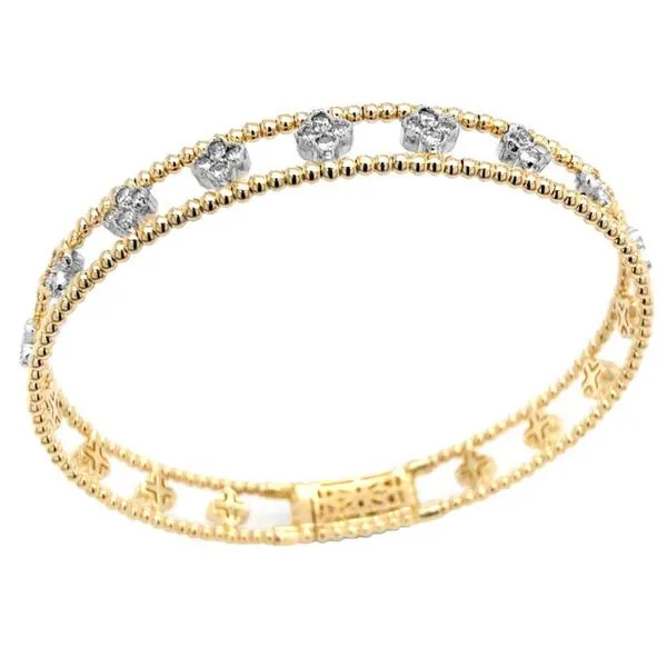 14K  White and Yellow Gold Diamond Bracelet Koerbers Fine Jewelry Inc New Albany, IN