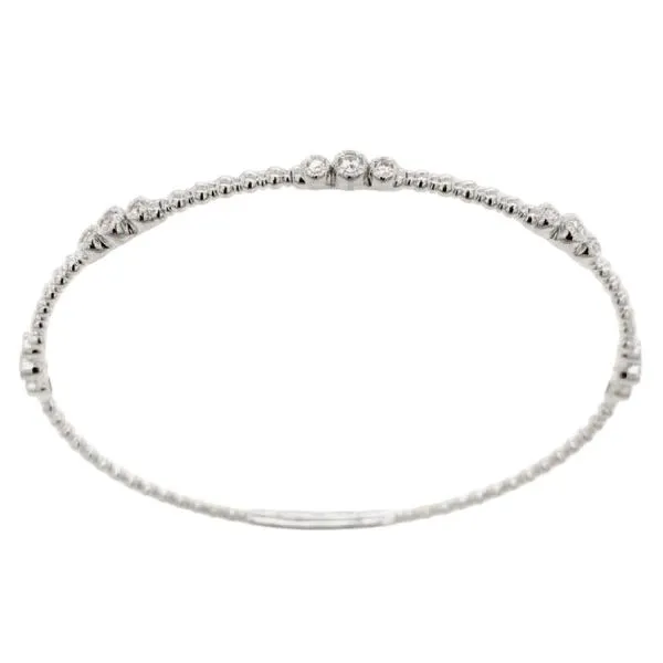 14K White Gold Diamond Bangle Bracelet Koerbers Fine Jewelry Inc New Albany, IN