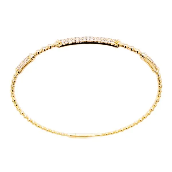 14K Yellow Gold Diamond Bangle Bracelet Koerbers Fine Jewelry Inc New Albany, IN