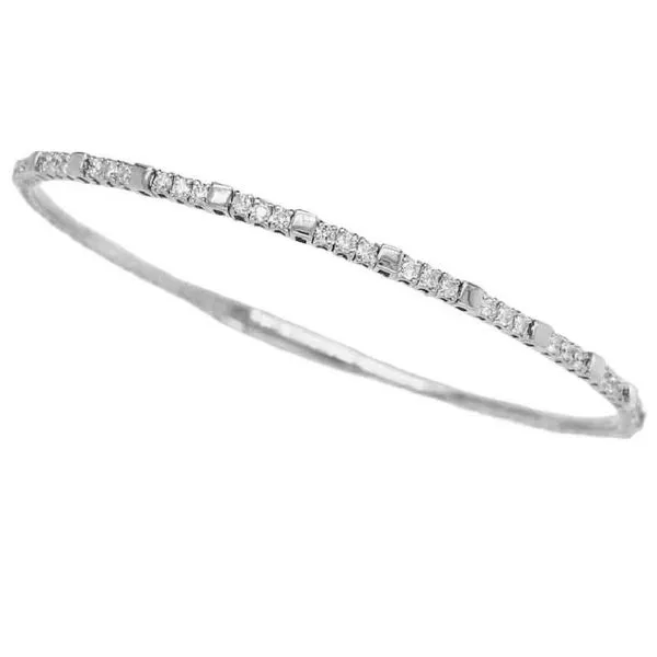 14K White Gold Diamond Bangle Bracelet Koerbers Fine Jewelry Inc New Albany, IN
