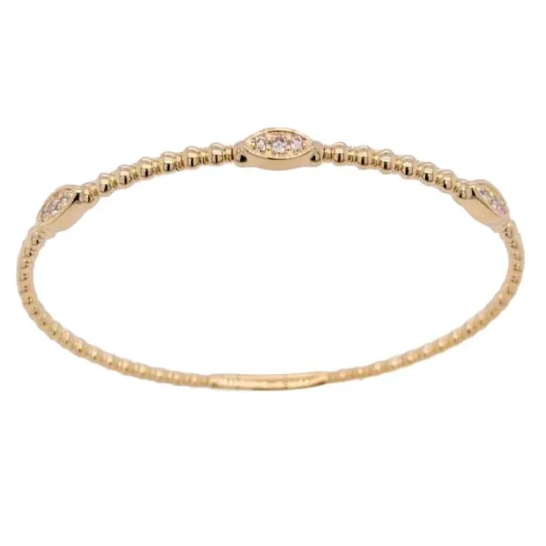 14K Yellow Gold Diamond Bangle Bracelet Koerbers Fine Jewelry Inc New Albany, IN