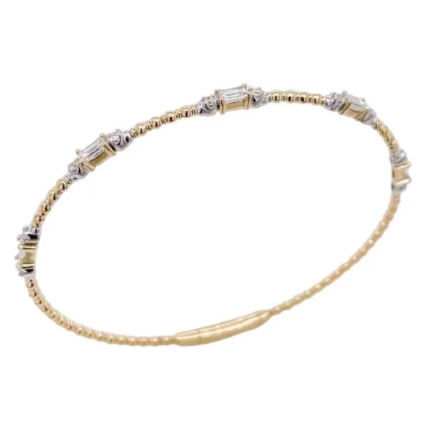 14K Yellow Gold Diamond Bangle Bracelet Koerbers Fine Jewelry Inc New Albany, IN