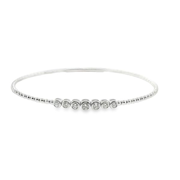 14K White Gold Flexible Diamond Bangle Koerbers Fine Jewelry Inc New Albany, IN