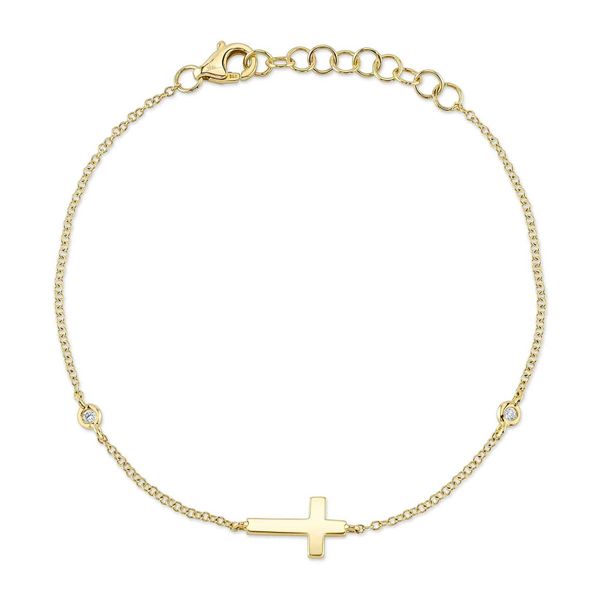 14K Yellow Gold Cross Bracelet Koerbers Fine Jewelry Inc New Albany, IN