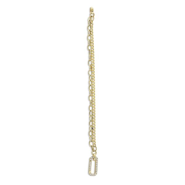 14K Yellow Gold Diamond Link Bracelet Koerbers Fine Jewelry Inc New Albany, IN