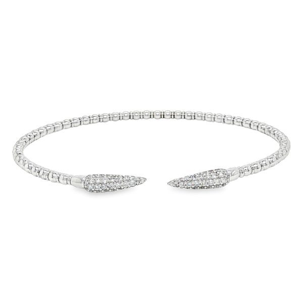 14K White Gold Bangle Diamond Bracelet Koerbers Fine Jewelry Inc New Albany, IN