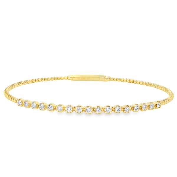 14K Yellow Gold Diamond Bangle Bracelet Koerbers Fine Jewelry Inc New Albany, IN