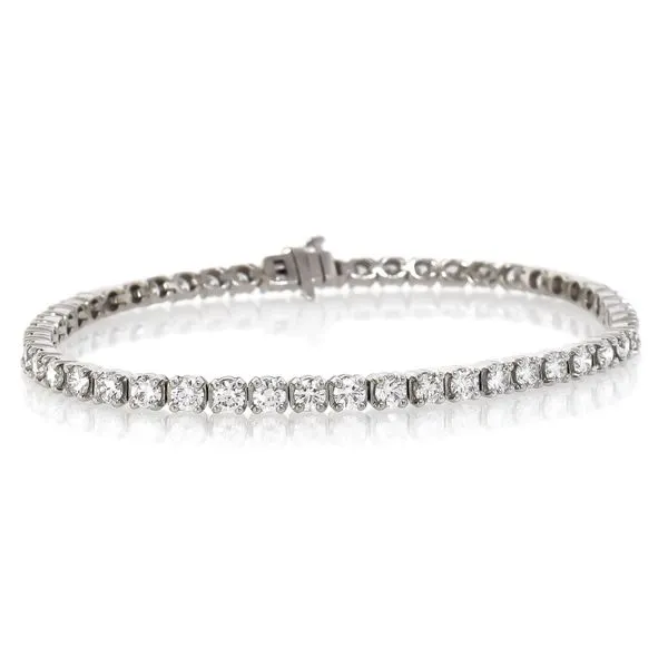 14K White Gold Rounded Link Tennis Bracelet Koerbers Fine Jewelry Inc New Albany, IN