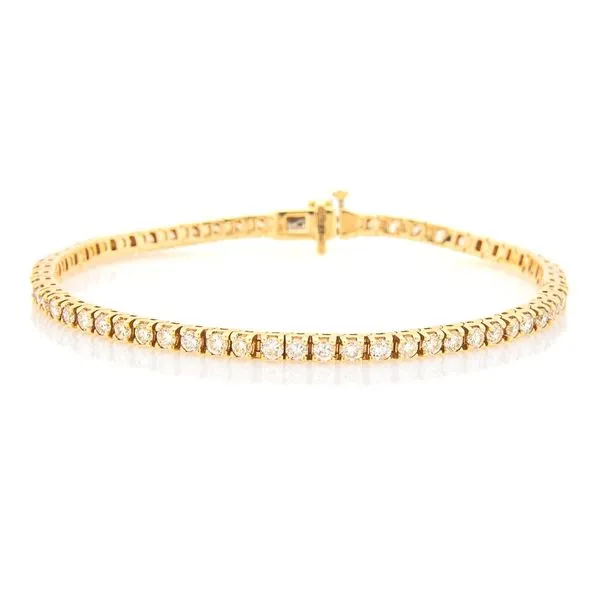 14K Yellow Gold Diamond Tennis Bracelet Koerbers Fine Jewelry Inc New Albany, IN