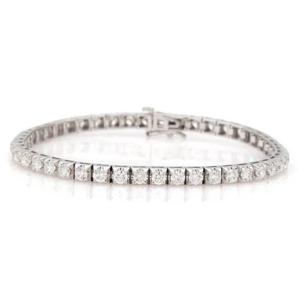 14K White Gold Diamond Pyramid Tennis Bracelet Koerbers Fine Jewelry Inc New Albany, IN
