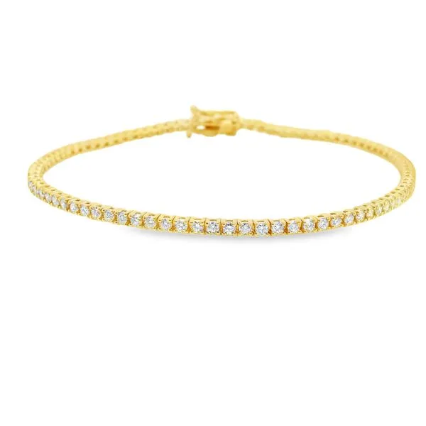 14K Yellow Gold Diamond Tennis Bracelet 2.10 CTW Koerbers Fine Jewelry Inc New Albany, IN
