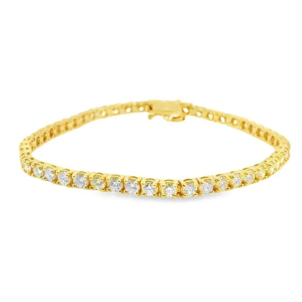 14K Yellow Gold Diamond Tennis Bracelet 5.18 CTW Koerbers Fine Jewelry Inc New Albany, IN