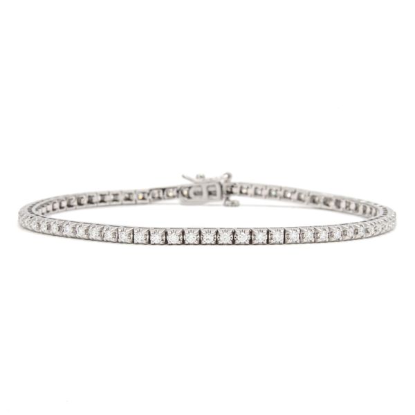 14K White Gold Diamond Tennis Bracelet 1 CTW Koerbers Fine Jewelry Inc New Albany, IN