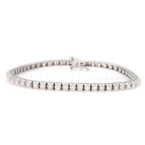 14K White Gold Diamond Tennis Bracelet 3.14 CTW Koerbers Fine Jewelry Inc New Albany, IN