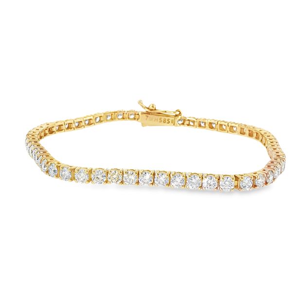 14K Yellow Gold Diamond Tennis Bracelet 5.09 CTW Koerbers Fine Jewelry Inc New Albany, IN