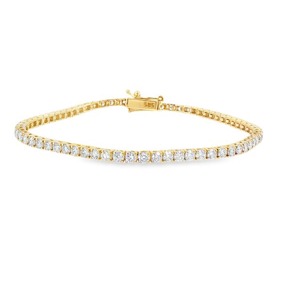 14K Yellow Gold Diamond Tennis Bracelet 4.05 CTW Koerbers Fine Jewelry Inc New Albany, IN