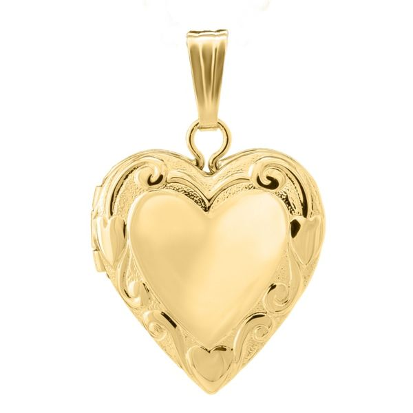 14K Yellow Gold Filled Heart Locket Image 2 Koerbers Fine Jewelry Inc New Albany, IN