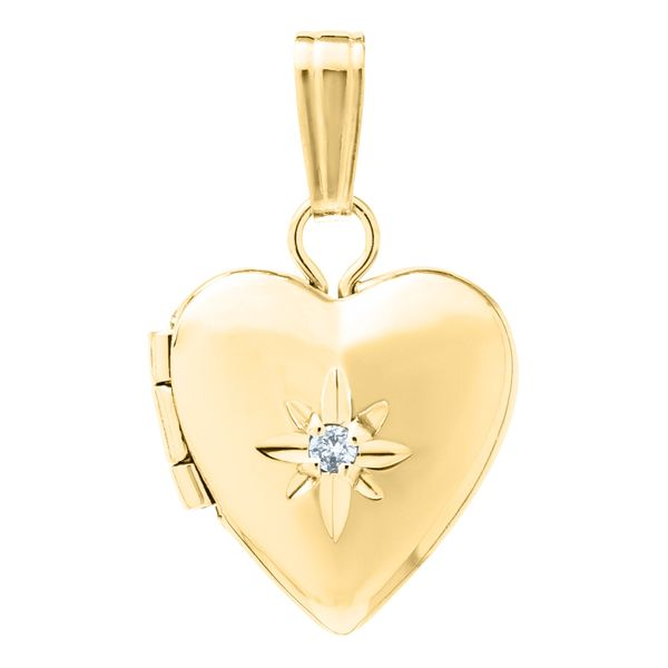 14K Yellow Gold Filled Heart Locket Image 2 Koerbers Fine Jewelry Inc New Albany, IN